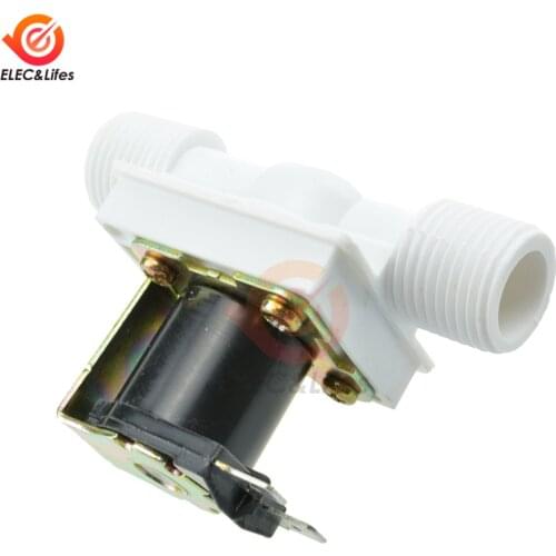 G1/2" Electric Solenoid Valve Switch 12V 220V N/C Magnetic Water Air Inlet Flow Switch Washing Machine Pneumatic Pressure Switch