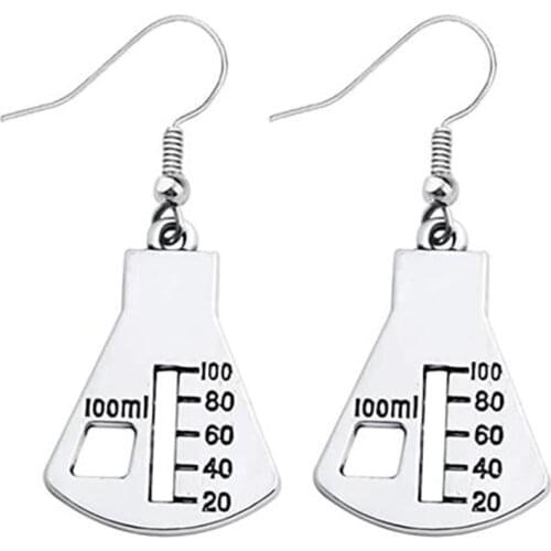 Personality Microscope Molecular Gene Dna Scientist Biochemistry Teacher’S Day Gift Creative Science Earrings