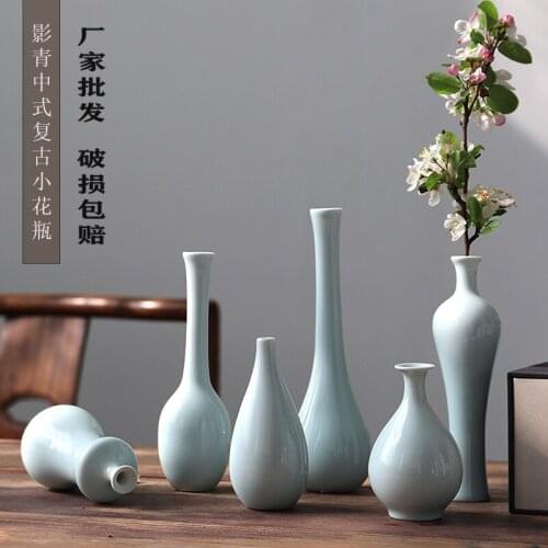Jingdezhen ceramic vase ornaments retro new Chinese Zen flowerware decorative crafts