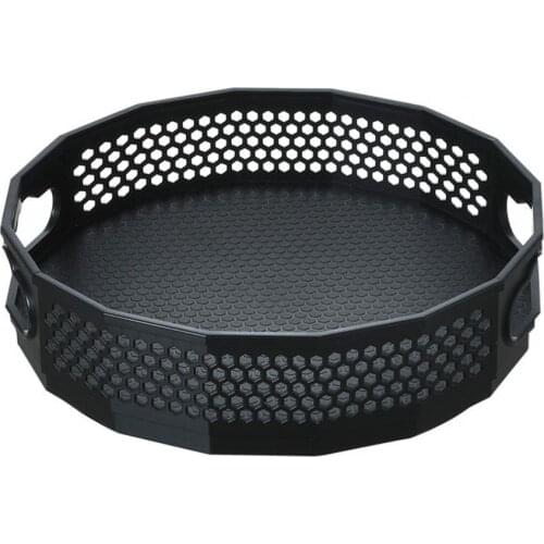 Compact Sturdy Honeycomb Pattern Storage Tray PS Spice Jar Organizer Large Capacity Home Organization