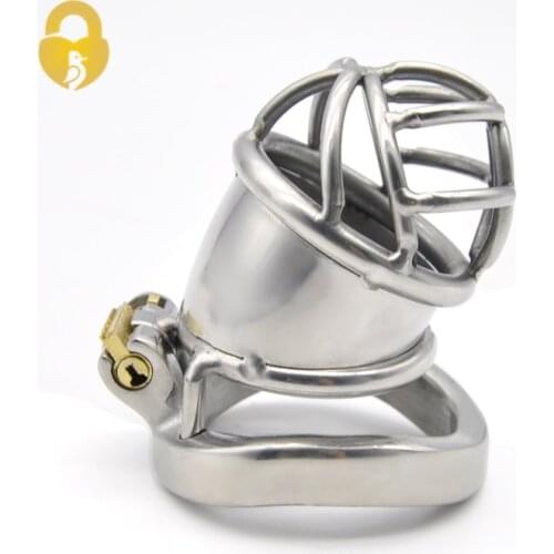 Penis Captivity Stainless Steel Male Chastity Device,Chastity Belt,Cock Cage,Penis Ring,Mens Virginity Lock,Cock Ring,AB026