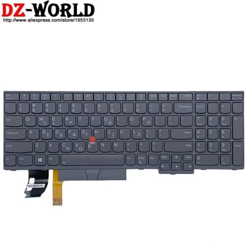 New Original Gray GK Greek Backlit Keyboard for Lenovo Thinkpad T15 Gen2 P15S Gen2 Laptop 5N21B08463 5N21B08426