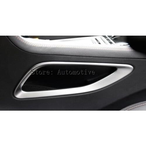 New Style For Jaguar F-Pace 2017 ABS Side Middle Console Storage Box Decoration Cover Trim 2 Pcs