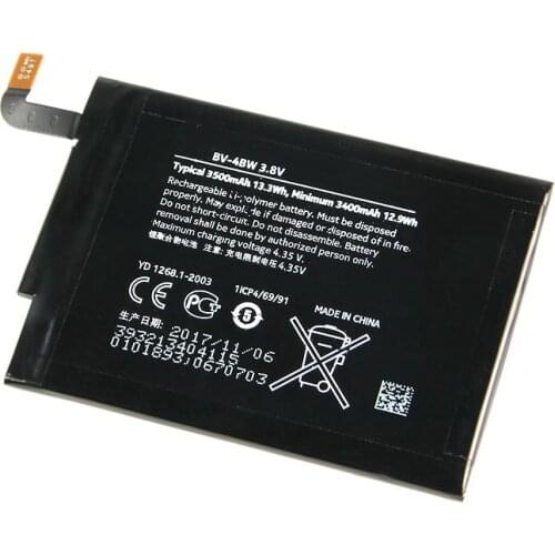 Original BV-4BW phone battery for Nokia Lumia 1520 MARS Phablet RM-937 Bea Lumia1520 BV4BW 3500mAh