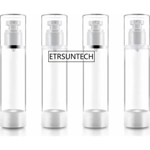 15ml 30ml 50ml 80ml 100ml Empty Airless Lotion Cream Pump Plastic Container,Travel Cosmetic Skin Care Cosmetic Bottle F1332