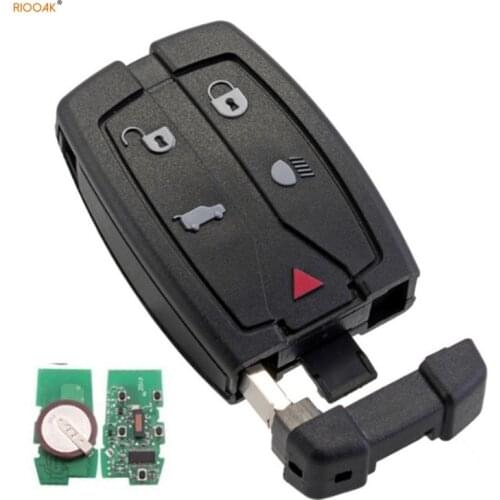 RIOOAK New Car key 5 button Smart remote key 434MHZ For Land Rover Freelander 2 Range Rover discovery key