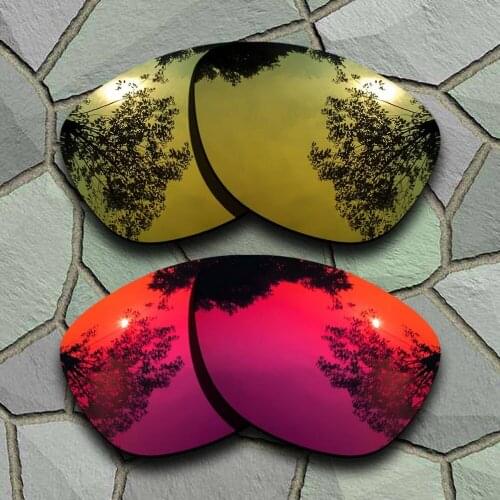 Yellow Golden&Violet Red Sunglasses Polarized Replacement Lenses for Oakley Frogskins