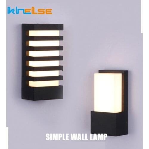 Modern LED Wall Light IP65 Waterproof Outdoor Garden Porch Wall Sconces Indoor Wall Lamp Aluminum Balcony Patio Wall Lights