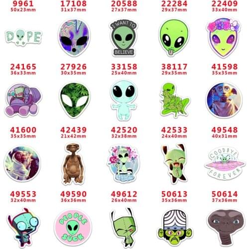 DIY Craft Supplies Halloween character printed flat back planar resins 30 pieces PR9961