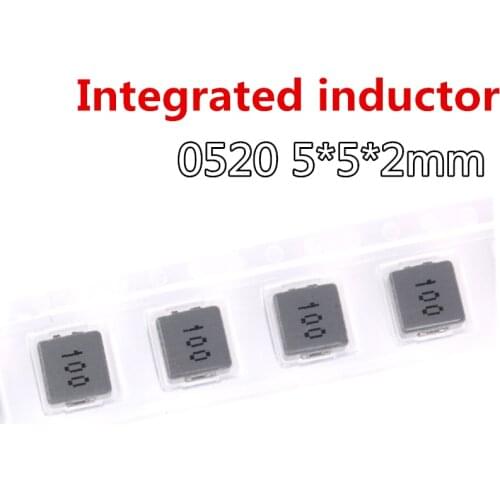 10pcs SMD Power Inductors 0520 1UH 2.2UH 3.3UH 4.7UH 6.8UH 10UH Chip Inductor 0520 Integrated 5*5*2mm 1R0 2R2 3R3 4R7 6R8 100