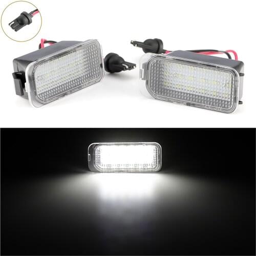 2PCS/Pair For Ford License Plate Light Fiesta Focus KUGA GALAXY C-MAX License Plate Light