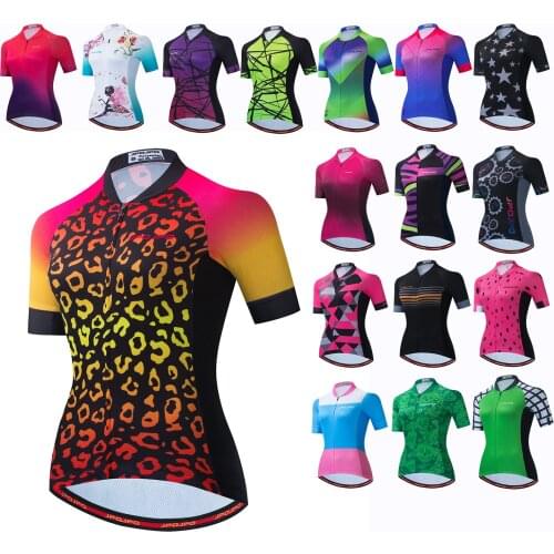 2021 Cycling Jersey Women Short Sleeve bike Jersey Racing team Cycle Shirts Top Cycling Clothing MTB ropa ciclismo Bike wear