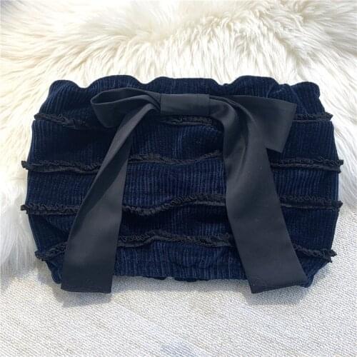2021 women fashion Velvet bow tube top hq20210824