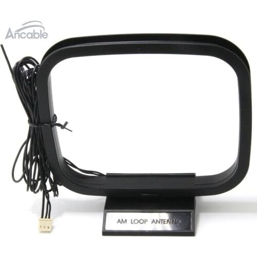 3 pin HiFi AM/FM Loop Antenna with mini connector for audio receiver systems