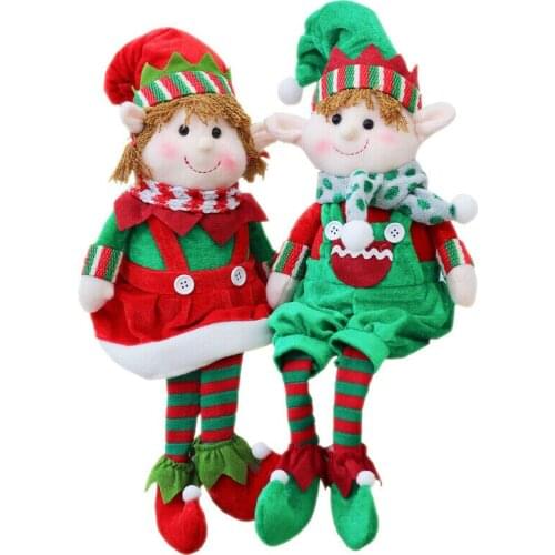 Brand New Plush Elf Elves Dolls Toy Christmas Tree Ornaments Child Kids Christmas Gifts New Year Gifts Xmas Decoration