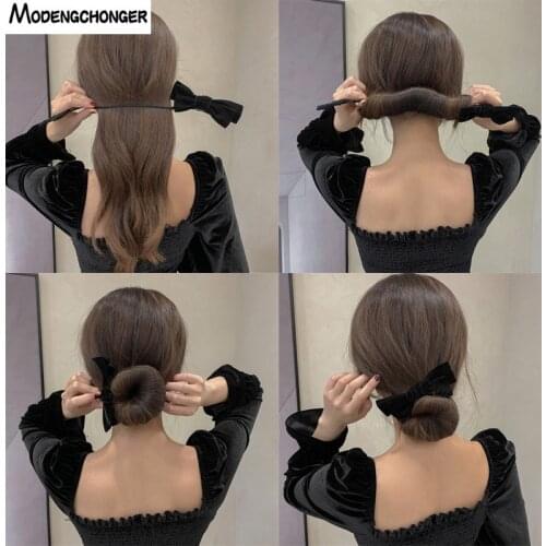 Fashion Ball Head Hair Tools Headwear Pan Head Lazy Fluffy Tool Elegant Barrette Bow Temperament Hair Bow Plush Hair Accessories