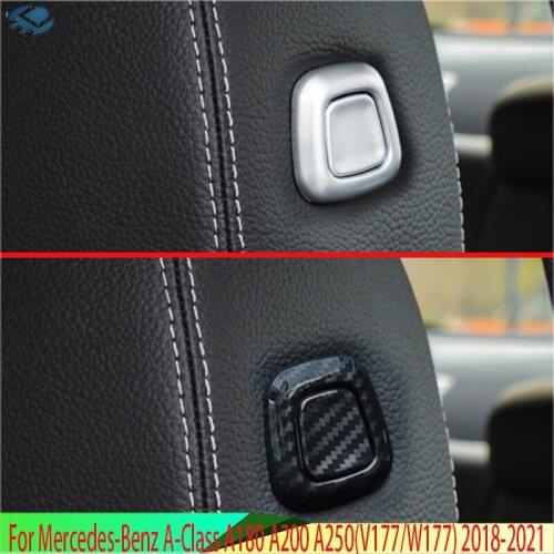 For Mercedes-Benz A-Class A180 A200 A250(V177/W177) 2018 2019 Car Accessories ABS Headrest adjustment button trim