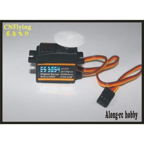 FREE SHIPPING 2pcs EMAX ES3054 Digital Servo Metal Gear 17g servo for RC CAR BOAT E RC FPV Fixed Wing Airplane PART