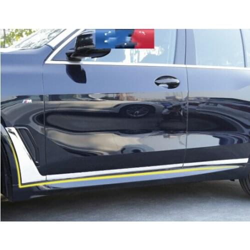 For BMW X5 G05 2019 2020 Car Accessories Stainless Steel Side Door Body Molding Moulding Trim