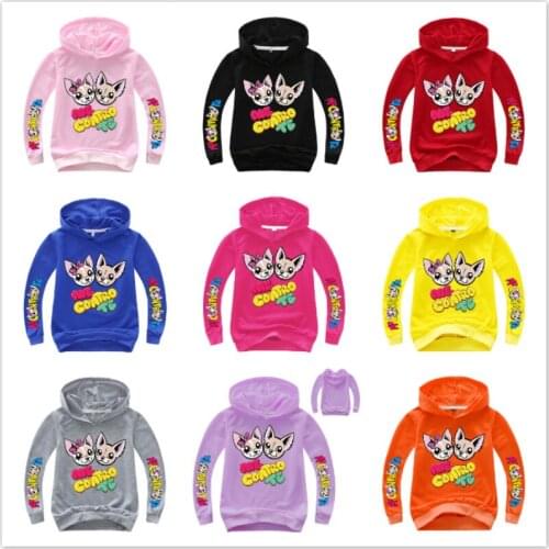 Spring School Boy Long Sleeve T Shirt Top Cartoon Me Contro Te Hooded Teenage Girls Sweatshirt Baby Kid Clothes Children Wearing