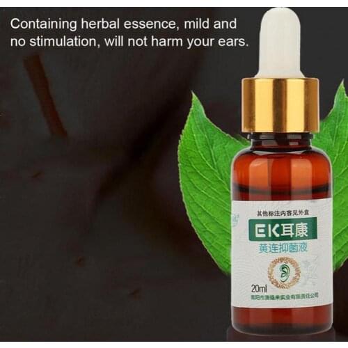 20ml Ear Acute Otitis Drops For Ear Tinnitus Sore Caring Chinese Deafne Ear fluid Health Herbal Medicine