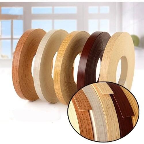 2cmX10M Furniture edge banding strip Melt PVC adhesive sealing tape Cabinet Table walnut wood Surface repair Decor veneer sheets