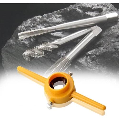 6Pcs 1/2 3/4 1 inch Round Die Wrench HSS Thread Maker Circular Die Handle Tap Wrench for Dies Threading Plumbing Repair Tool