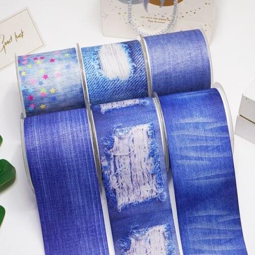 DIY Handmade Materials Printed Grosgrain Ribbon 50 Yard Per Size 54404