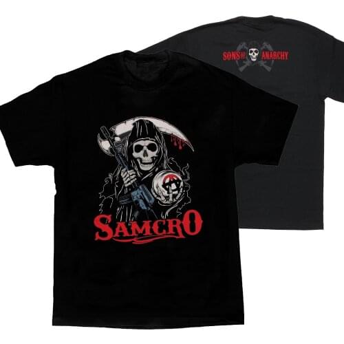 Sons of Anarchy Stylized Reaper T-Shirt Summer Cotton Short Sleeve O-Neck Mens T Shirt New S-3XL