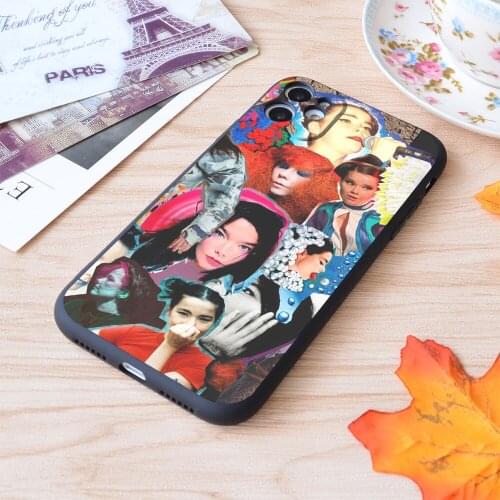 For iPhone Bj?Rk Print Soft Matt Apple iPhone Case