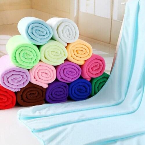 Soft Microfiber Yoga Spa Gym Bath Towel Hair Dry Quick Drying Super Absorbent Bathroom Shower Pool Cap Beach Bath Dry Towel
