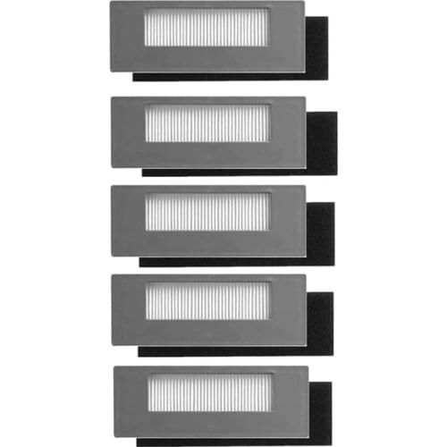 5 Pack Replacement Parts HEPA Filters Kit for ECOVACS DEEBOT 900 901 M88 Robotic Vacuum Cleaner Accessories