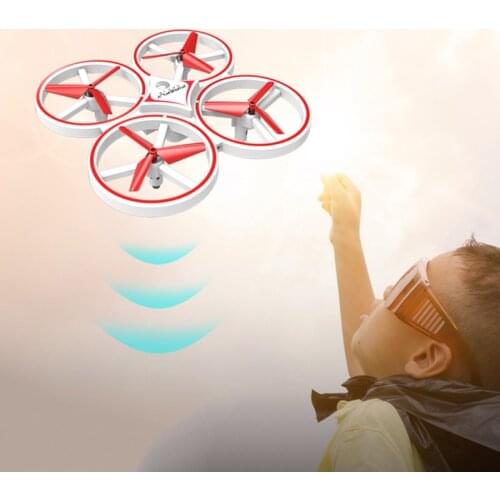 KaKBeir Flying Watch Gesture Helicopter UFO RC Drone Hand Electronic Quadcopter Interactive Induction dron Kids toys