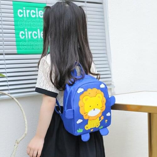 Fashion Anime Primary Waterproof Bag In Kindergarten Child Cartoon Lion School Backpack for Girl Boy School Bag Kids Schoolbag