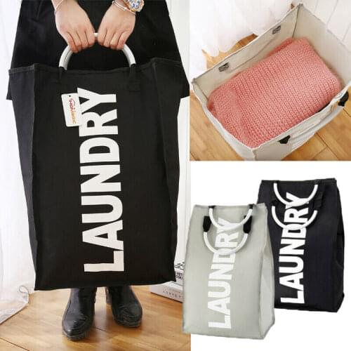 Large Collapsible Foldable Oxford Washing Clothes Large 40L Laundry Basket Hamper Toys Storage Bag Hot