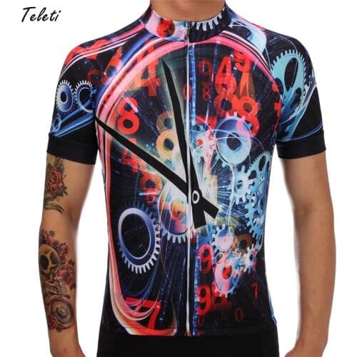 Teleyi 2017 Cycling Jersey Men Short Sleeve 2017 Bicycle Cycling Clothing Summer mtb Bike Jersey Shirt Breathable Cycling Wear