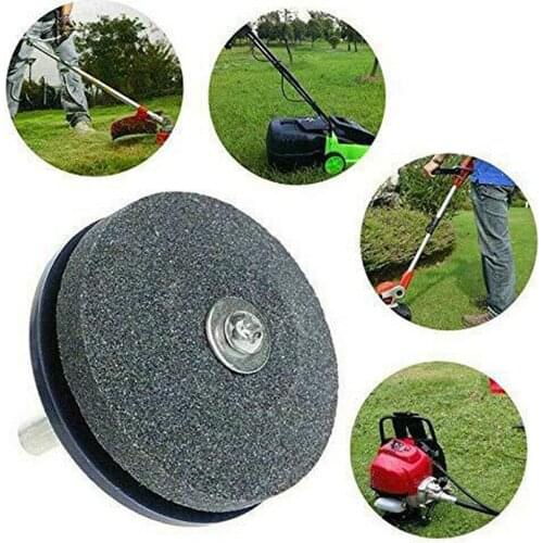 Knife Sharpener Electric Lawn Mower Knife Sharpening Stone Wear-resistant Grinding Head Whetstone Sander Ceramic Sharpener Tool