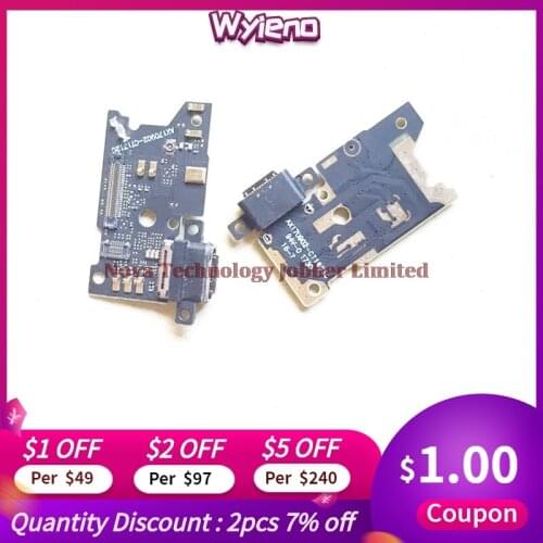 Wyieno 10Pcs/Lot For Xiaomi Note3 Charging Port Board Charger Flex Cable Phone Parts Dock Microphone Plug