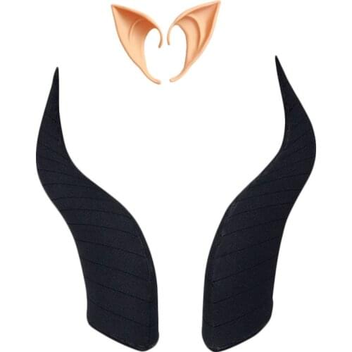 MeetLife Malleus Draconia Horns Hair Clip Malleus Draconia Lilia Vanrouge Ears Twisted Wonderland Cosplay Accessories