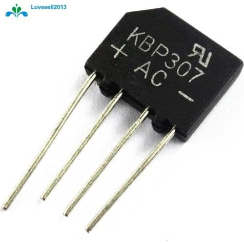 10PCS KBP307 Flat bridge Bridge Rectifier 3A/700V
