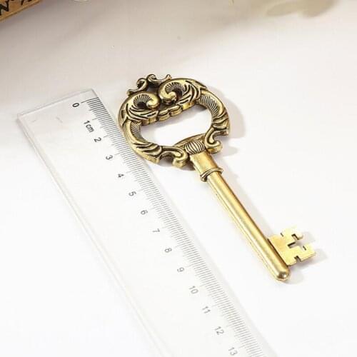100pcs/Lot "Key to My Heart" Gold Key Wine Bottle Opener Wedding Favors and Gift for Guest LX8142