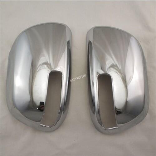 2pcs ABS Chrome Car Side Door Rear View Mirror Cover for toyota hilux vigo 2012