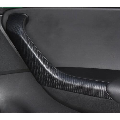 4pcs PU for SKODA KODIAQ Car door Handrail decorate sticker Improvement creaking problem