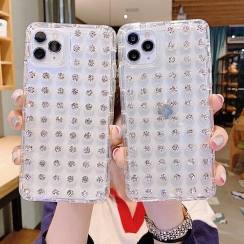 LACK Bling Crystal Shining Diamond Phone Cases For iPhone 11 pro max Glitter Fancy Case For iPhone x xr xs max 7 8Plus SE2 Cover