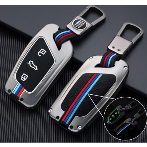 Zinc alloy Car Remote Key Case Cover Shell Fob For MG ZS EV MG6 EZS HS EHS Roewe RX5 i6 i5 RX3 RX8 ERX5 Protector Accessories