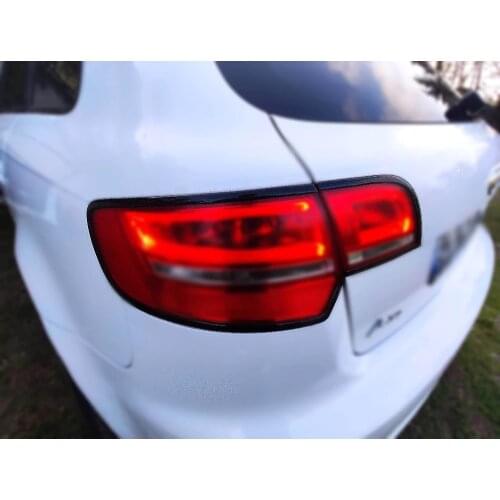 For Audi A3 Sportback Tail Light Frame Decorative Accessories Set Piano Black 2005 2006 2007 2008 2009 2010 2011 2012