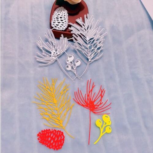 Pine leaves Metal cutting Mould DIY scrapbook Photo album Paper Card Decoration Handicrafts embossing Die cutting