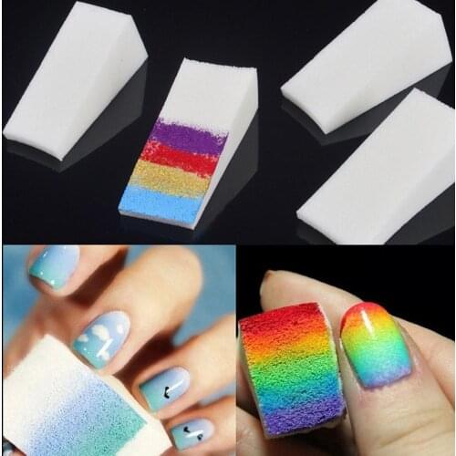 Gradient Nails Soft Sponges for Color Fade Manicure DIY Creative Nail Art Tool Accessories Supply Free Shipping Manicure