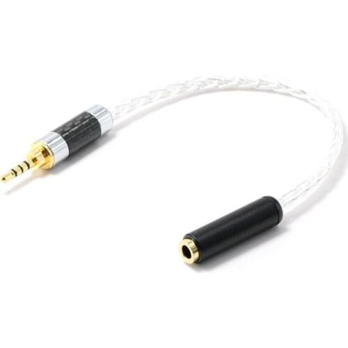 Hifi audio DH1203 Hight Quality 4N OCC 4.4MM Balanced Male to 3.5MM Balanced Female Adapter Cable