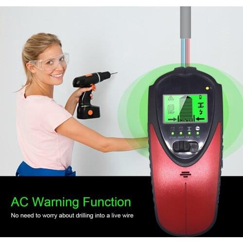 KKmoon LCD Stud Finder Wall Scanner 4-in-1 Digital Metal Detector Wall Detector Center Finding for Wooden Beams AC Wires Studs